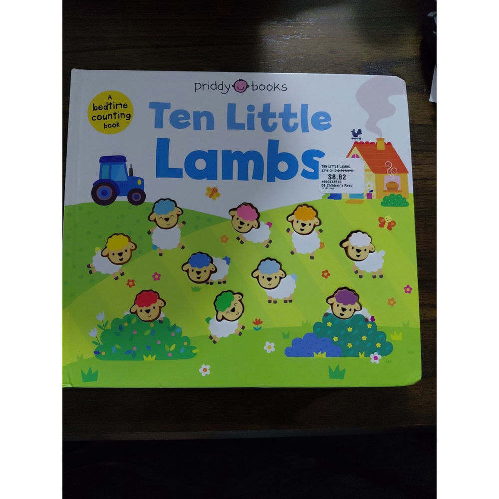 Ten Little Lambs A Bedtime Counting Book Hardcover New Board Book